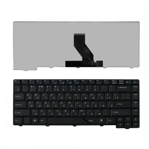 Клавиатура для ноутбука Acer Aspire 4220, 4230, 4310, 4520, 4710, 4720, 5230, 5300 Series. Плоский Enter. Черная, без рамки. PN: V072146AS1.