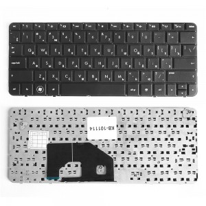 Клавиатура для ноутбука HP Mini 210-1000 Series. Плоский Enter. Черная, без рамки. PN: AENM6U00210.