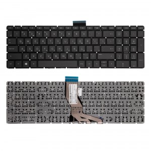 Клавиатура для ноутбука HP Pavilion 250 G6, 255 G6, 258 G6 Series. Плоский Enter. Черная, без рамки. PN: 925008-001.