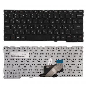 Клавиатура для ноутбука Lenovo IdeaPad 300-11IBR, 300-11IBY, 700-11ISK Series. Плоский Enter. Черная, без рамки. PN: SN20L34464.