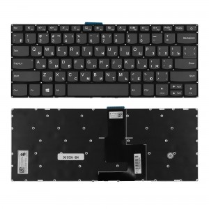 Клавиатура для ноутбука Lenovo IdeaPad 520S-14IKB Series. Плоский Enter. Черная, без рамки. PN: SN20M61877.