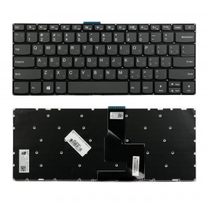 Клавиатура для ноутбука Lenovo IdeaPad 520S-14IKB Series. Плоский enter. Черная, без рамки. PN: SN20M61837