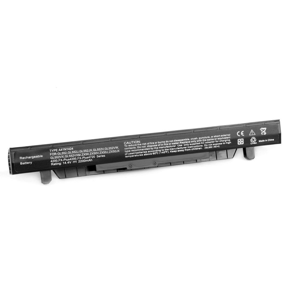 Аккумулятор для ноутбука Asus GL552. (14.4V 2200mAh) P/N: A41N1424