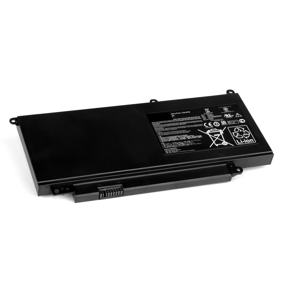 Аккумулятор для ноутбука Asus N750JK. (11.1V 6260mAh) PN: C32-N750.