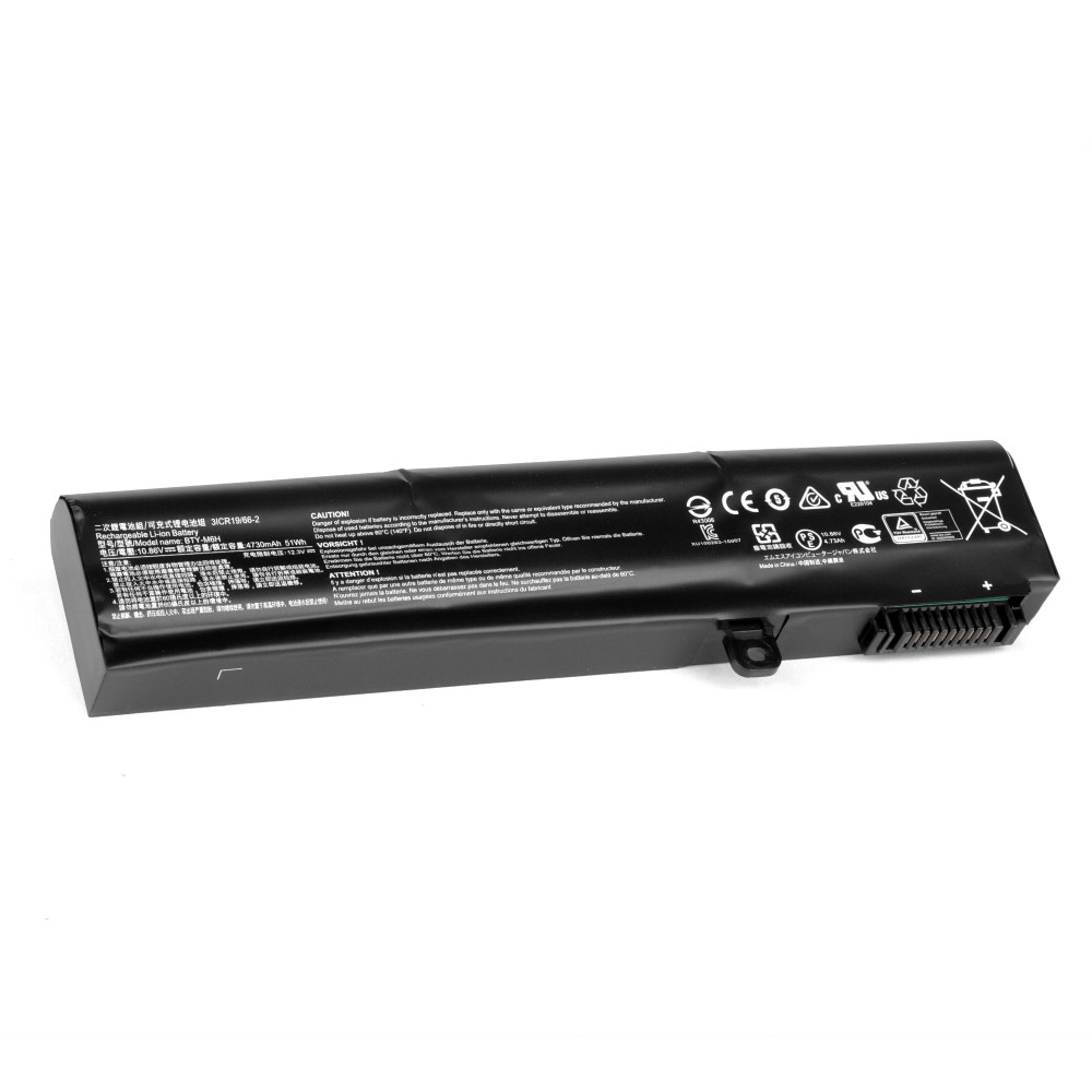 Аккумулятор для ноутбука MSI GE62. (10.86V 4730mAh) PN: BTY-M6H