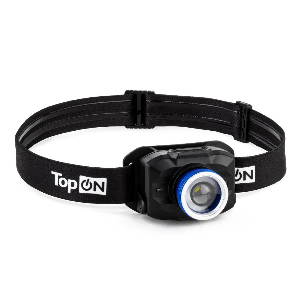 Налобный фонарь TopON TOP-MX04HL LED ZOOM 4 Вт 450 лм 3.7 В 2 Ач 7.4 Втч, оптический зум, IPX4, красный свет, стробоскоп