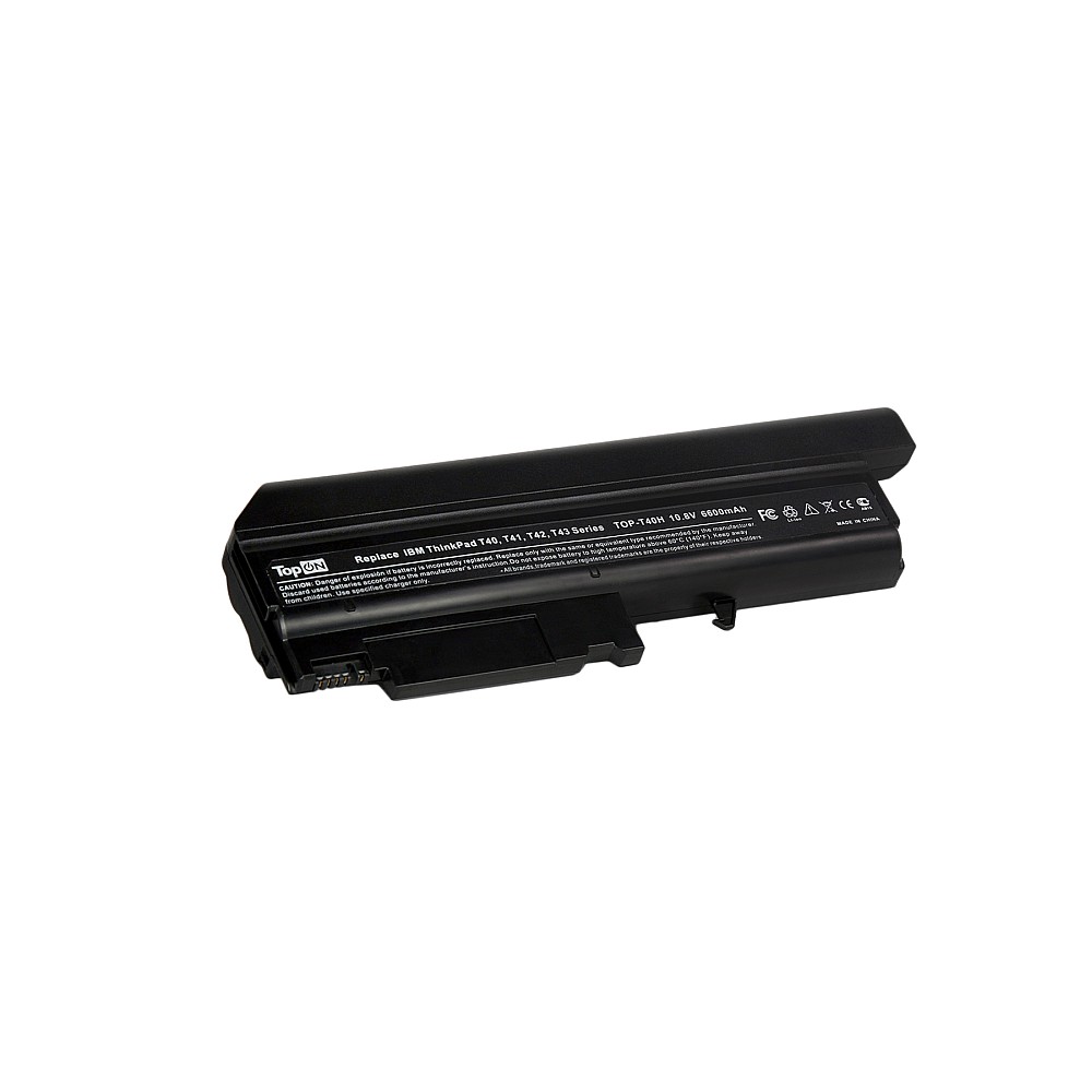 Аккумулятор для ноутбука IBM Lenovo ThinkPad R50, R51, R52, T40, T41, T42, T43 10.8V 6600mAh PN: 08K8192 Усиленный