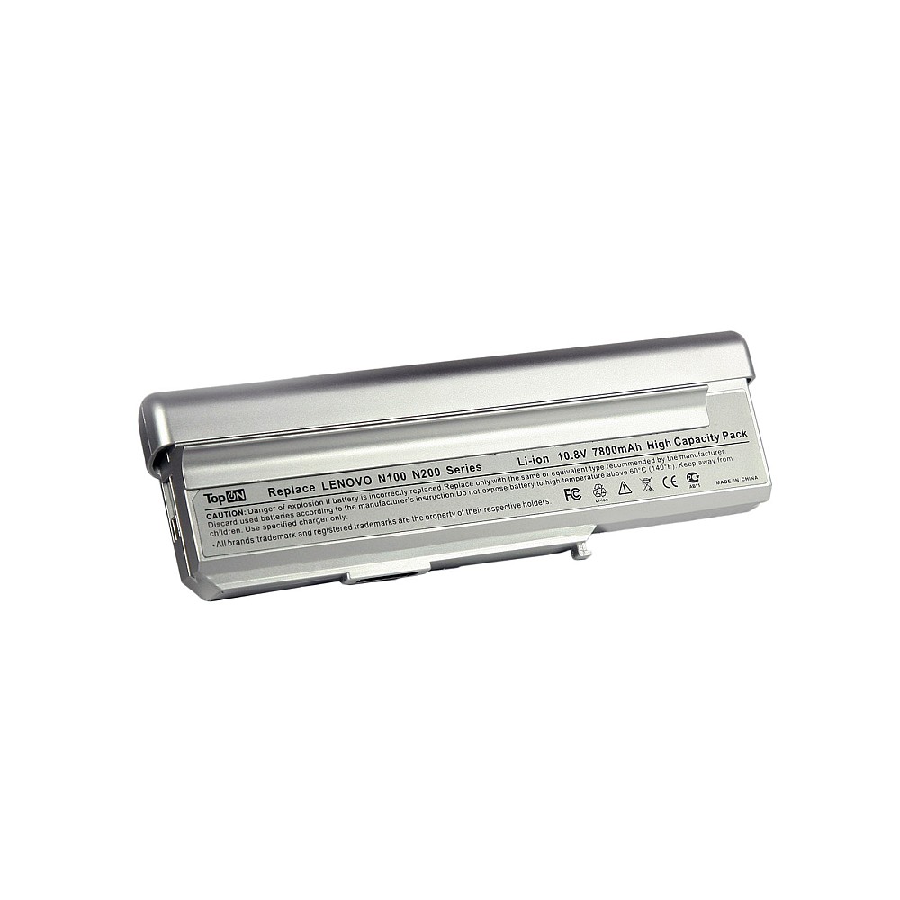 Аккумулятор для ноутбука Lenovo 3000 C200, N100, N200 10.8V 7800mAh PN: 40Y8315 Усиленный, Серый