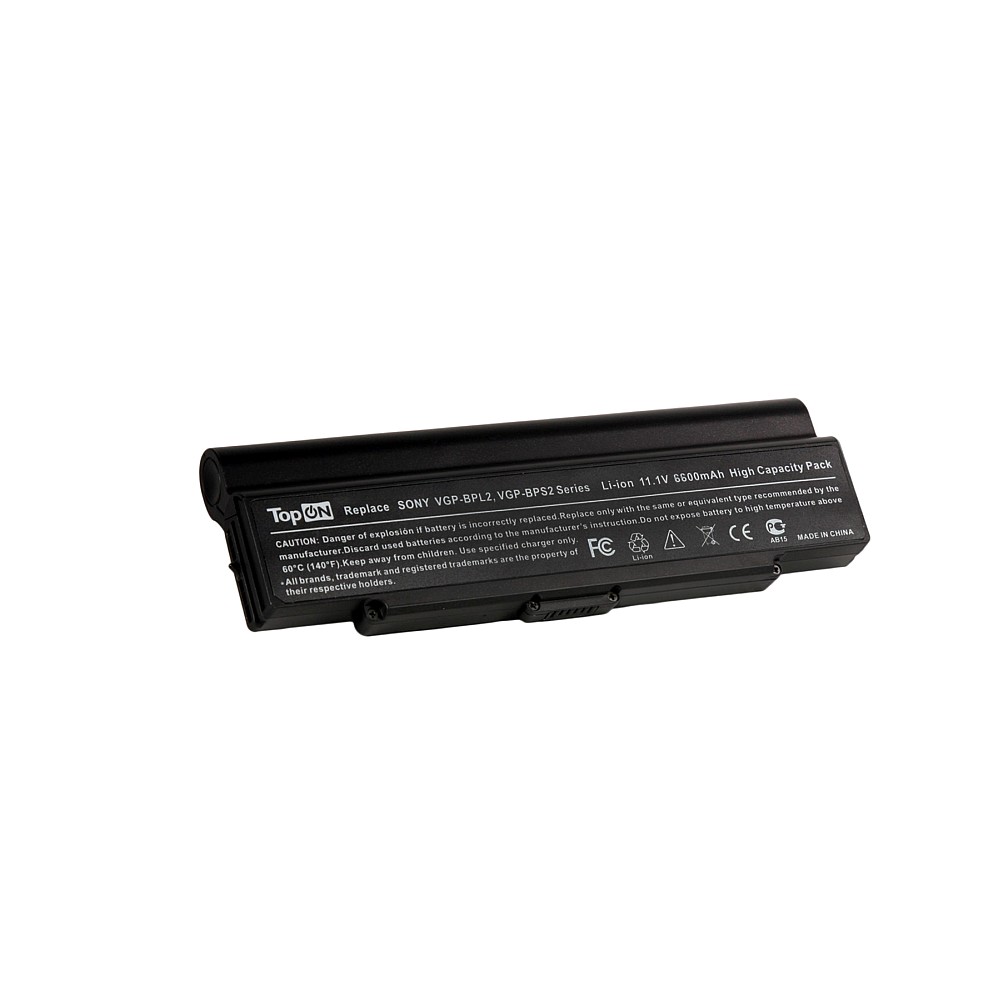 Аккумулятор для ноутбука Sony Vaio VGN-AR, VGN-C, VGN-FE, VGN-N, VGN-S, VGN-Y 11.1V 6600mAh PN: VGP-BPL2 Усиленный