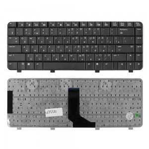 Клавиатура для ноутбука HP Pavilion HP DV2000, V3000 Series. Плоский Enter. Черная без рамки. PN: NSK-H520R.