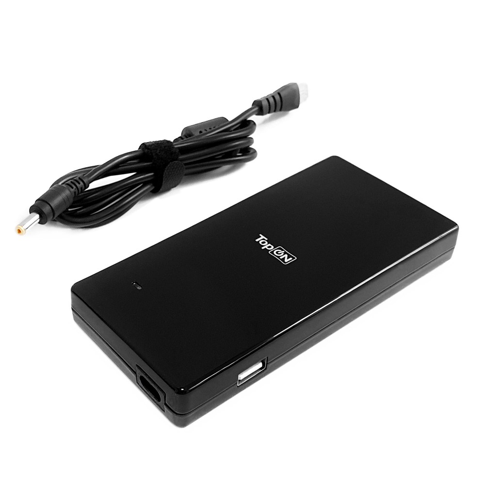 Блок питания TopON для HP 19V 4.74A (4.8x1.7) 90W Slim 17 мм с USB 394224 TOP-DT02S