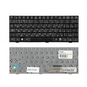 Клавиатура для ноутбука Asus Eee PC PC 700, 900, 4G Series. Плоский Enter. Черная, без рамки. PN: V072462BS2.