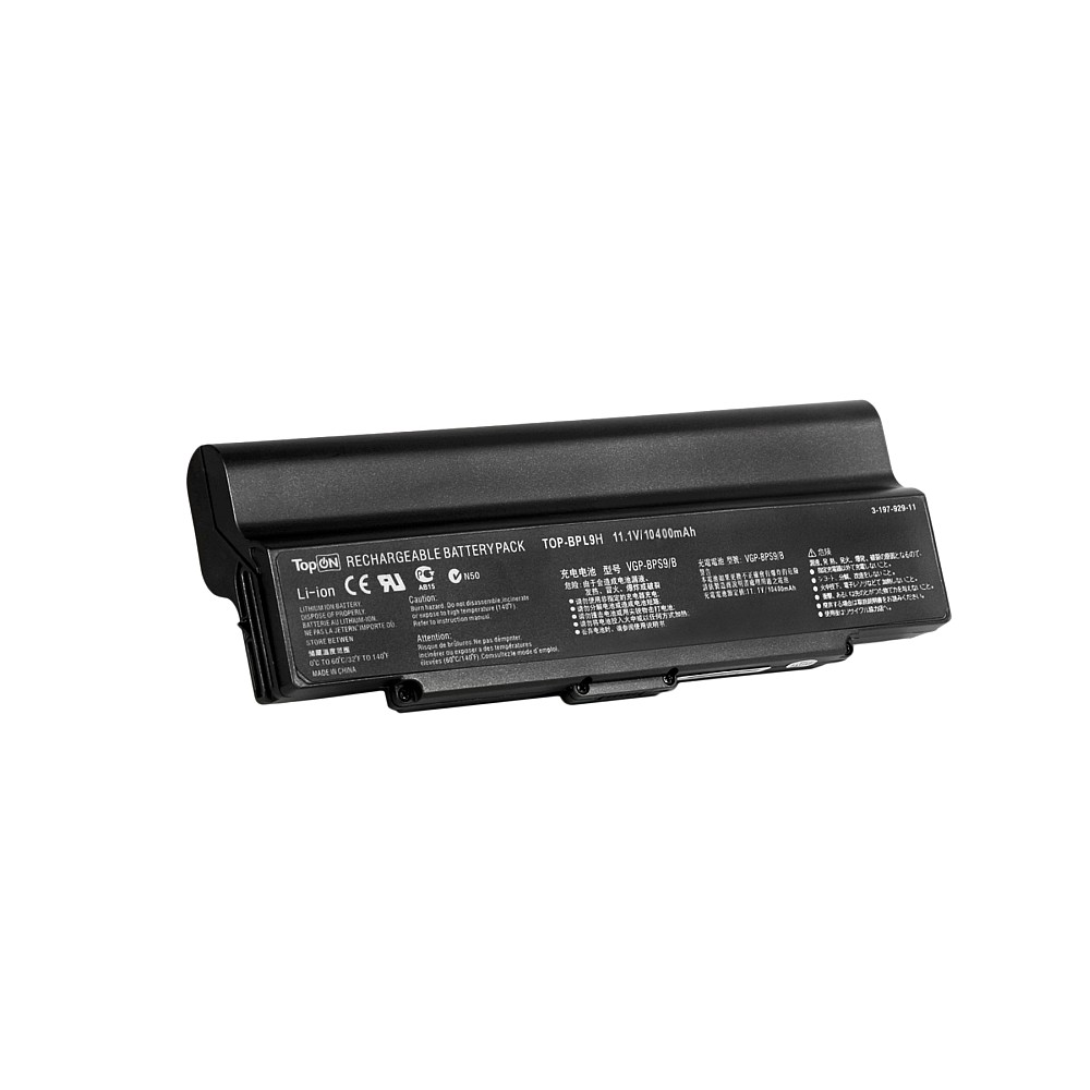 Аккумулятор для ноутбука Sony Vaio VGN-AR, VGN-CR, VGN-NR, VGN-SZ 11.1V 10400mAh PN: VGP-BPS9 Усиленный