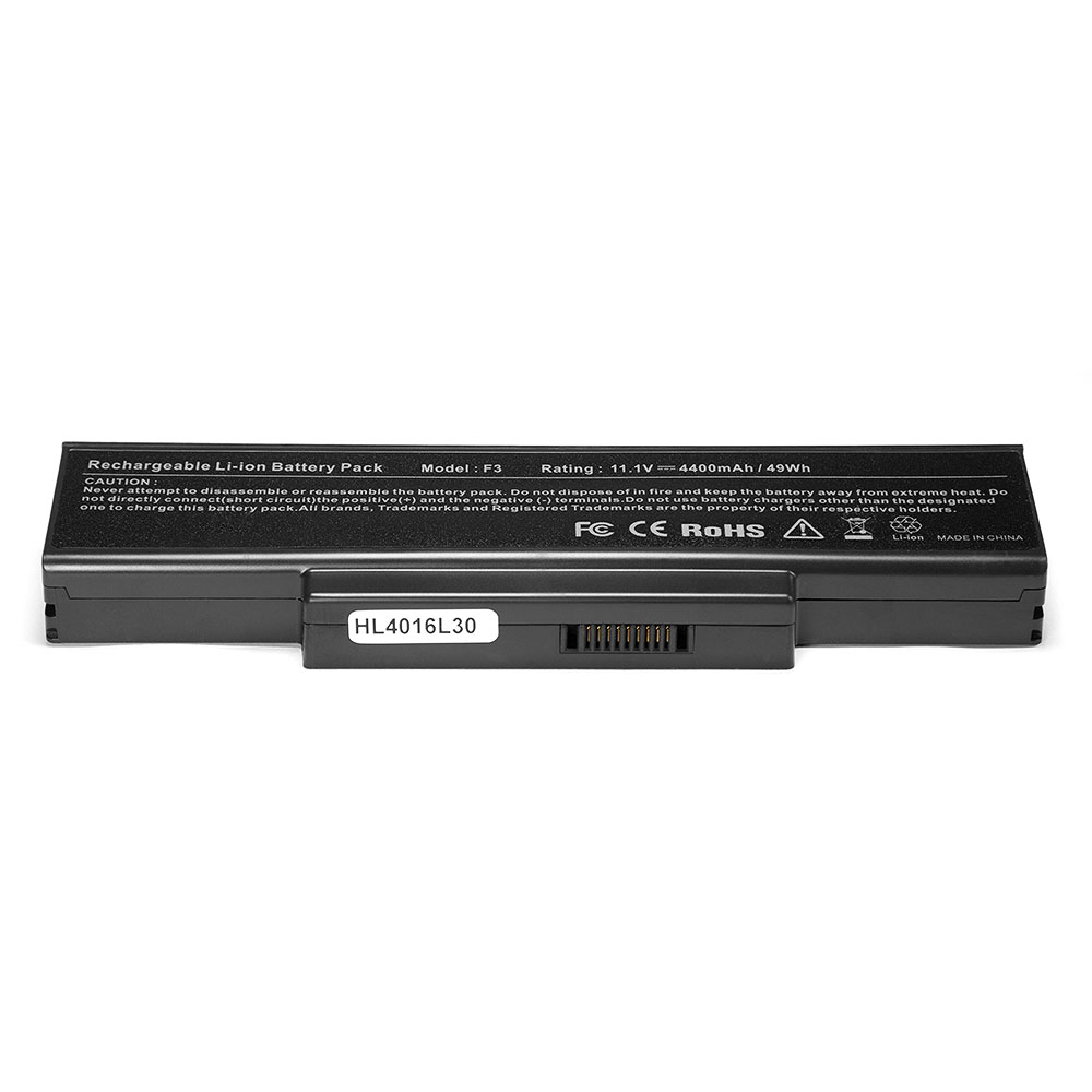 Аккумулятор для ноутбука Asus M51, F2, F3, F7, A9, Z53, X56, K73, N72, MSI, LG Series. 11.1V 4400mAh PN: A33-F3, BAT-F3